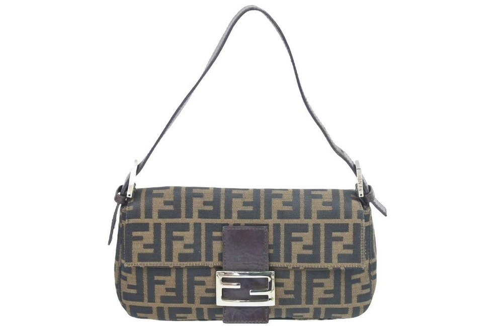 Fendi Mamma Bucket Zucca Handbag Hobo Bag Accessory Pouch Clutch Leather